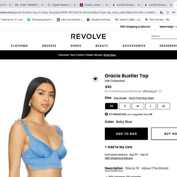 Revolve Gracie Maxi Skirt/Gracie Bustier Top Collection brand:OW Collection - Picture 4 of 8